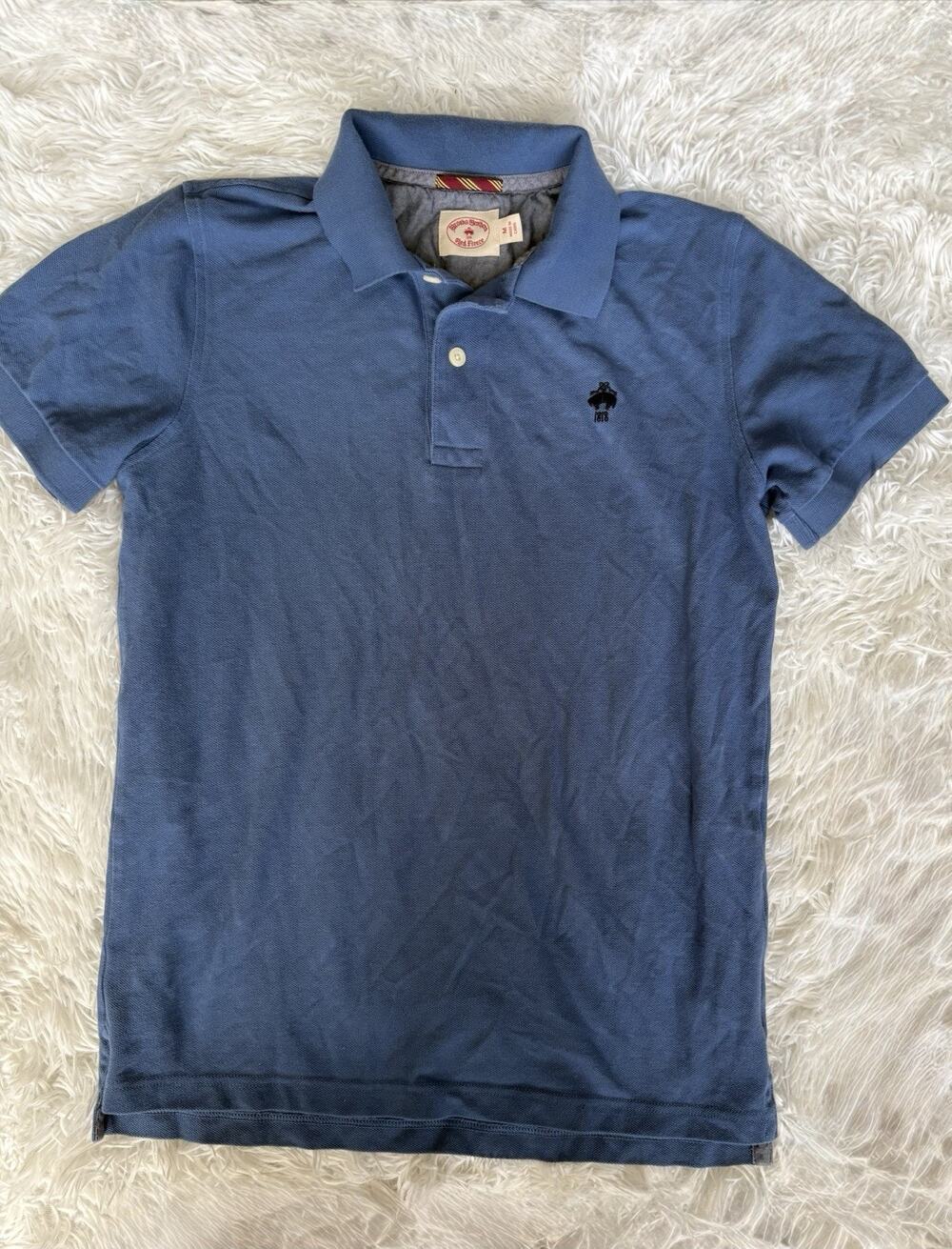 Brooks Brothers Red Fleece Men’s M Classic Blue Polo. Grt. Shape